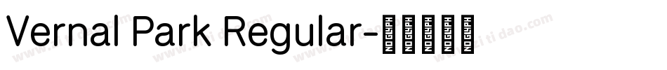 Vernal Park Regular字体转换
